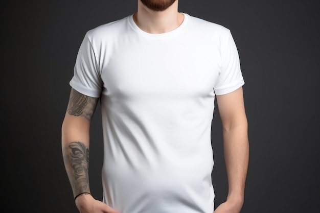 White tshirt mockup