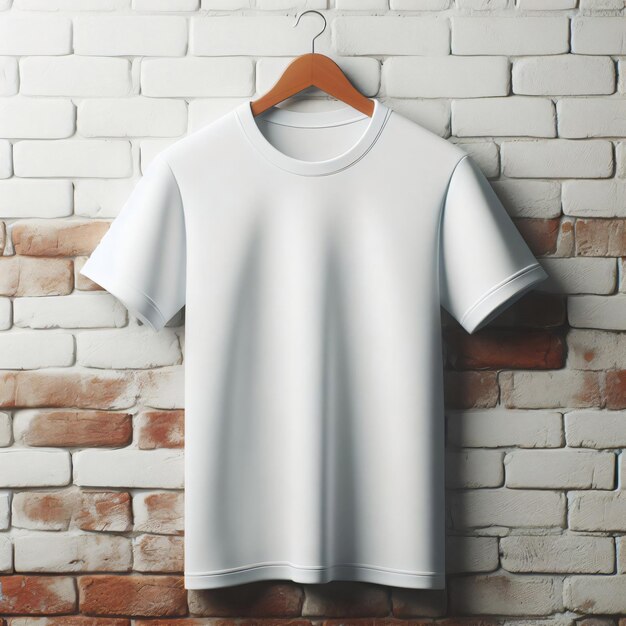 White tshirts with copy space