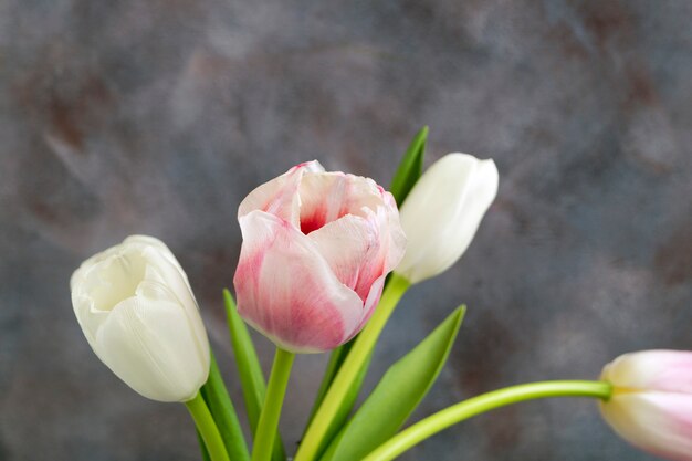 White tulips.