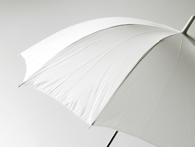 Photo a white umbrella with a white cover that says quot the word quot on it