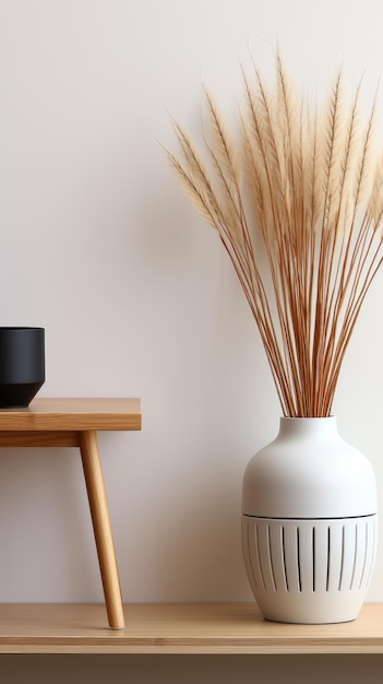 a white vase with a black lid and a black container with a black lid