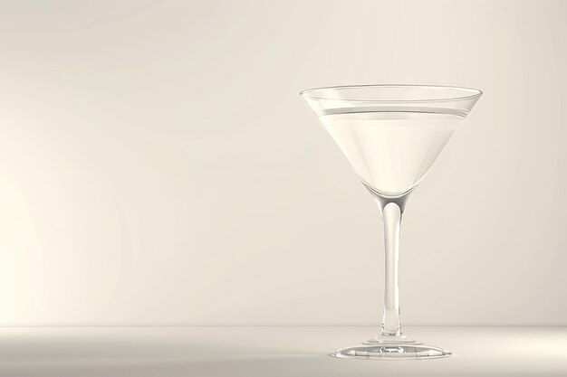 Photo white vintage illustration of cocktail glass drink cosmopolitan