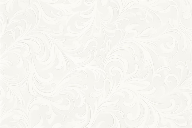 Photo white wallpaper with light floral swirls