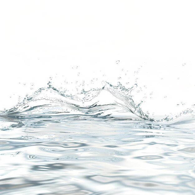 White water with ripples on the surface Defocus blurred transparent white