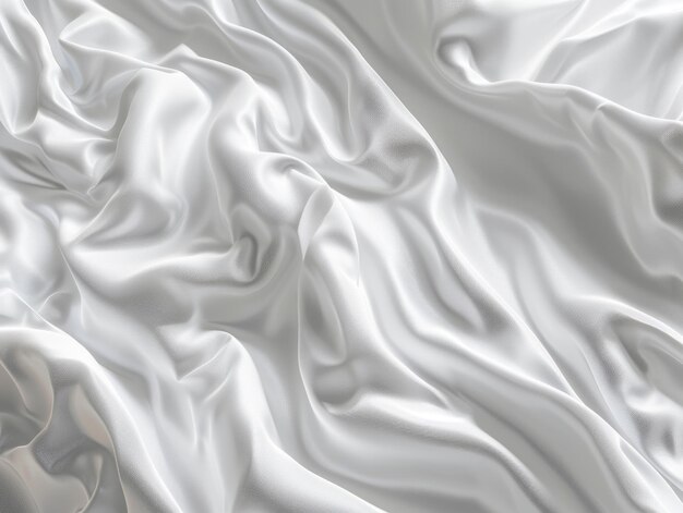 Photo white wave lines 3d rendering abstract background with wavy texture for design and decoration