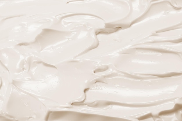 White whipped cream texture