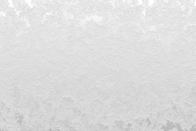 White Winter Background with frost ornament