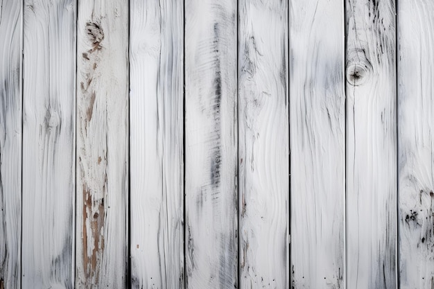 White wood planks with a rough texture.