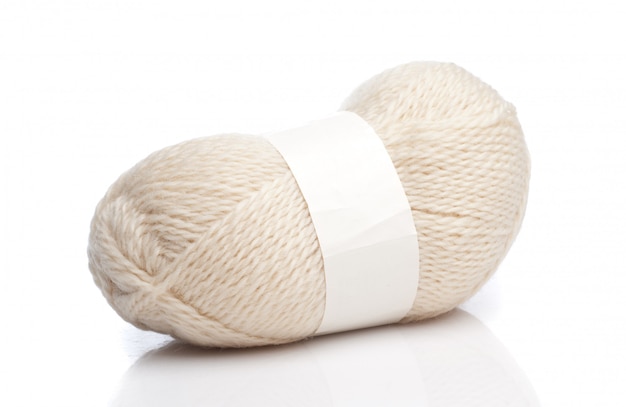 White wool threads