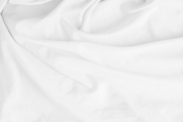 white wrinkled cloth texture background