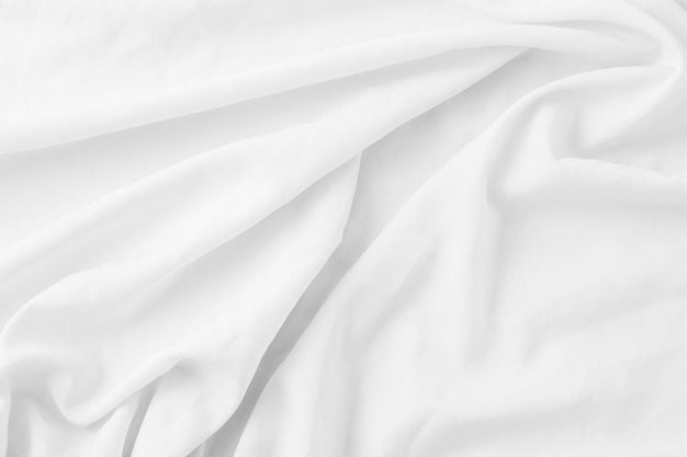 white wrinkled cloth texture background