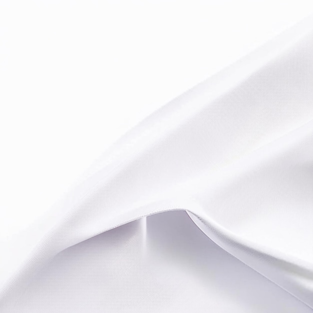 White wrinkled fabric silk cloth cotton leather soft wave pattern texture background