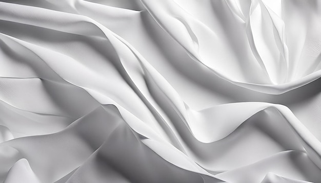 White wrinkled paper background