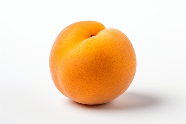 Whole apricot with subtle texture on whit natural snack fresh fruit Apricot image or picture