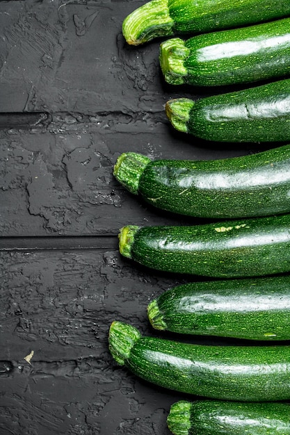 Whole fresh zucchini