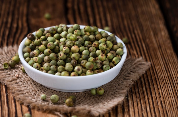 Whole green Peppercorns