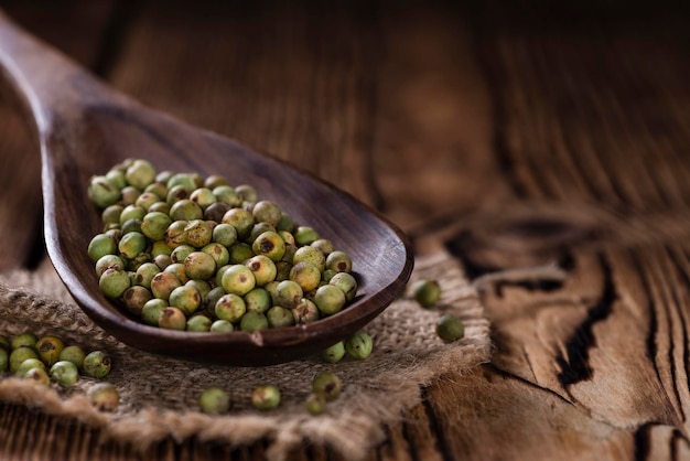 Whole green Peppercorns