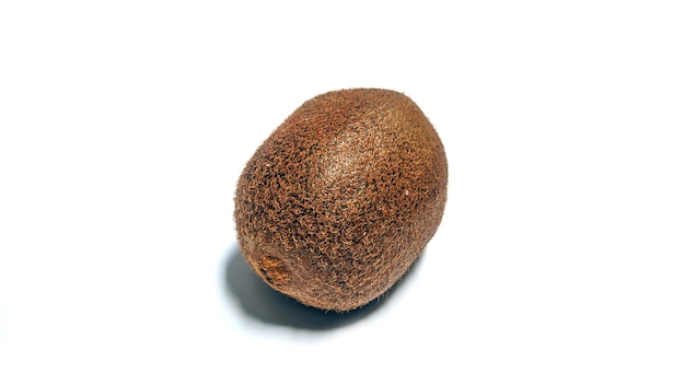 Whole kiwi fruit isolated on white background Clipping Path Full depth of field