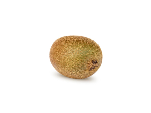 Whole kiwi fruit isolated on white background