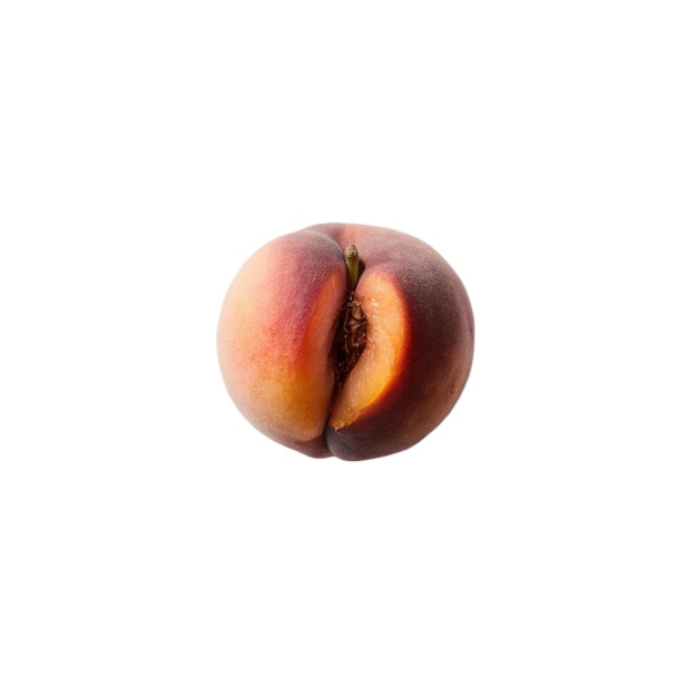 Photo whole peach isolated on white background