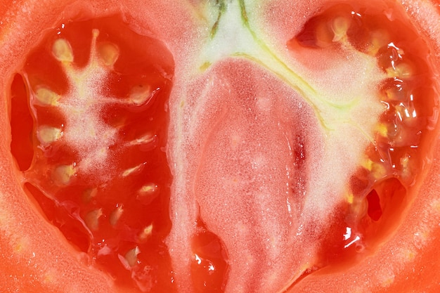 A whole red tomato and slice Texture