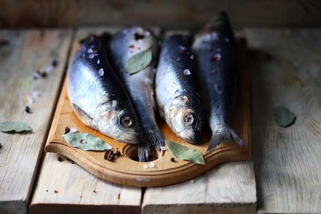 Whole salted herring Norwegian herring