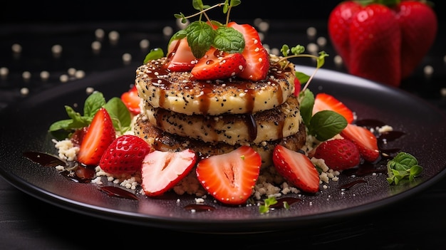 Wholesome Quinoa Salad with Balkan Cheese and Strawberries