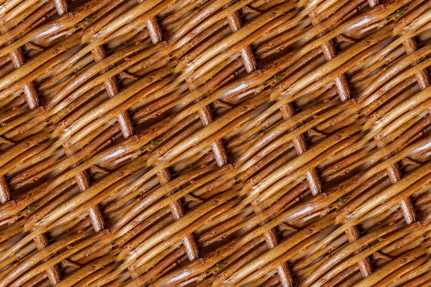 Wicker natural brown twigs texture