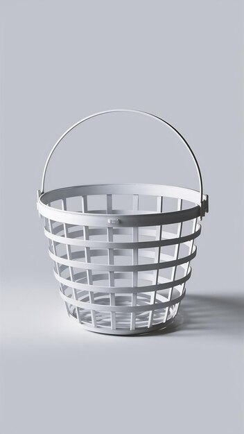 wide basket empty square on transparency background PNG