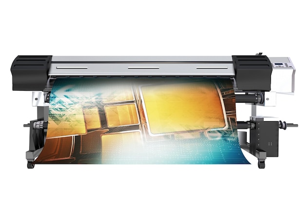 Photo wide format printing concept