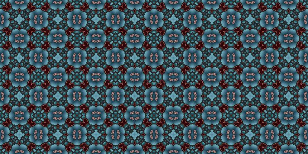 Wide seamless pattern Abstract woven Kaleidoscope