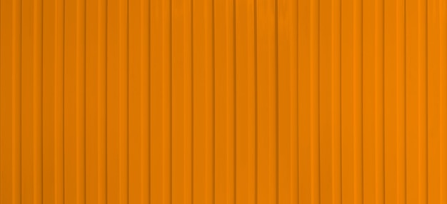 Wide surface of the orange aluminum wall