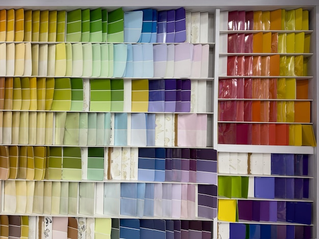 Photo wide variety of color samples for client selection find the ideal tone for each space in your home