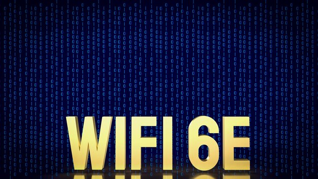 The wifi 6e for technology concept 3d rendering