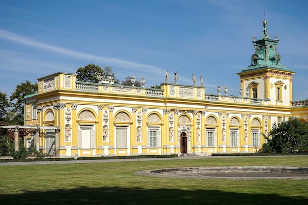 Wilanow Palace in Warsaw Poland