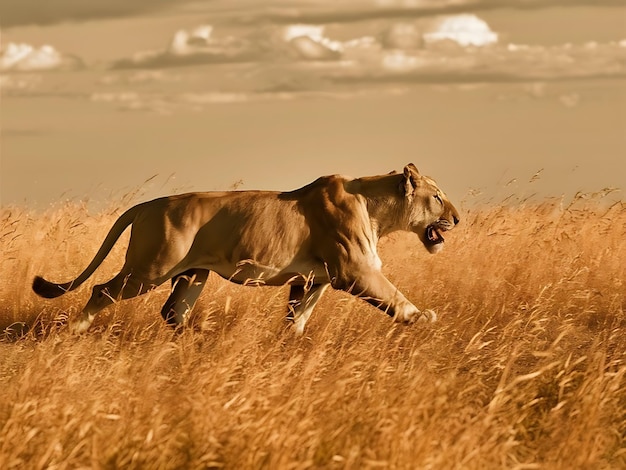 Wild animal in a field