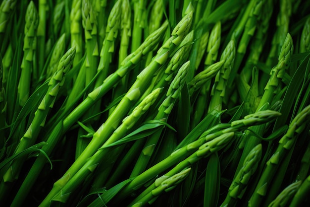 Wild Asparagus background