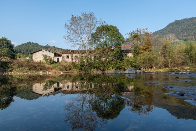 Wild forests and running water in the countryside