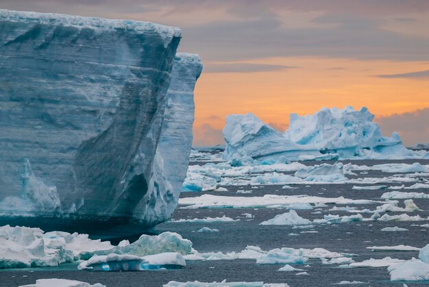 Wild frozen landscape Antarctic Peninsula Antarctica