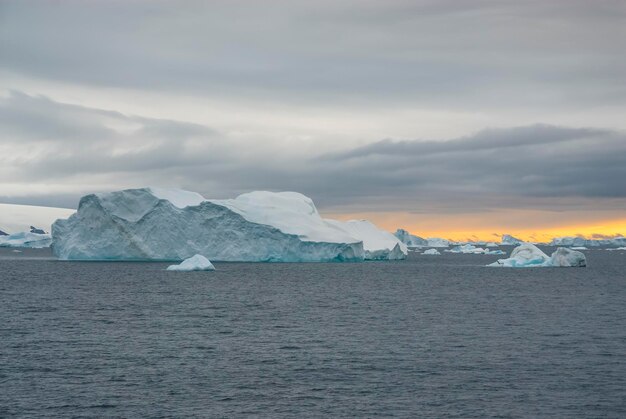 Wild frozen landscape Antarctic Peninsula Antarctica