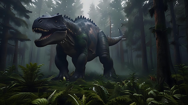 Wild Life Photography Of Dinosaur in Forest