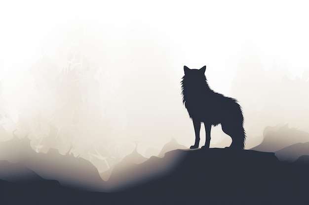 Wild wolf illustrations image