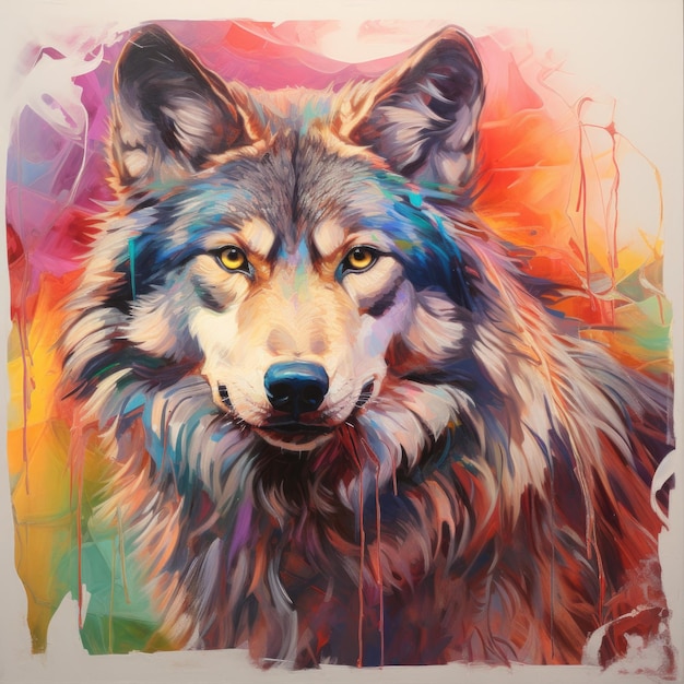 Wild wolf illustrations image