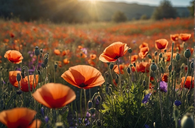 Wildflower Wonderland Poppy Field