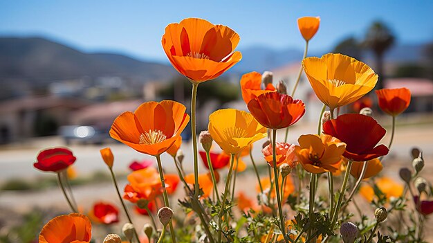 Wildflowers image in the nature