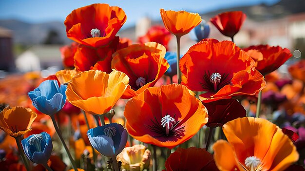 Wildflowers image in the nature