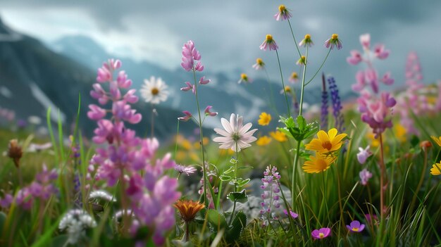 Wildflowers in a Mountain Meadow