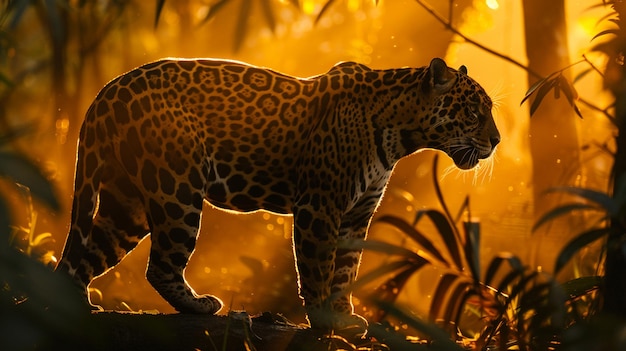 A wildlife photography concept jaguar photograph