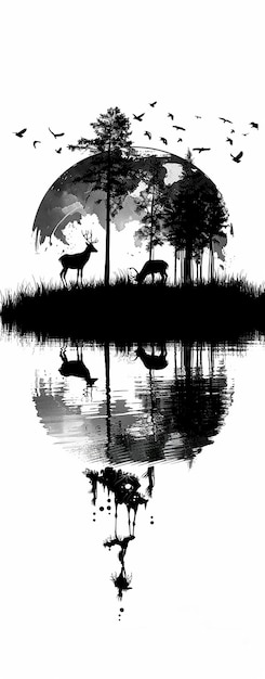 Wildlife Silhouette on Earth