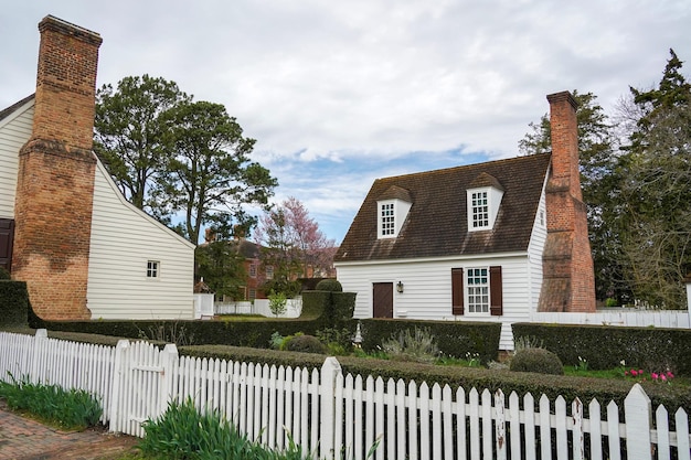 Williamsburh Virgina historical houses